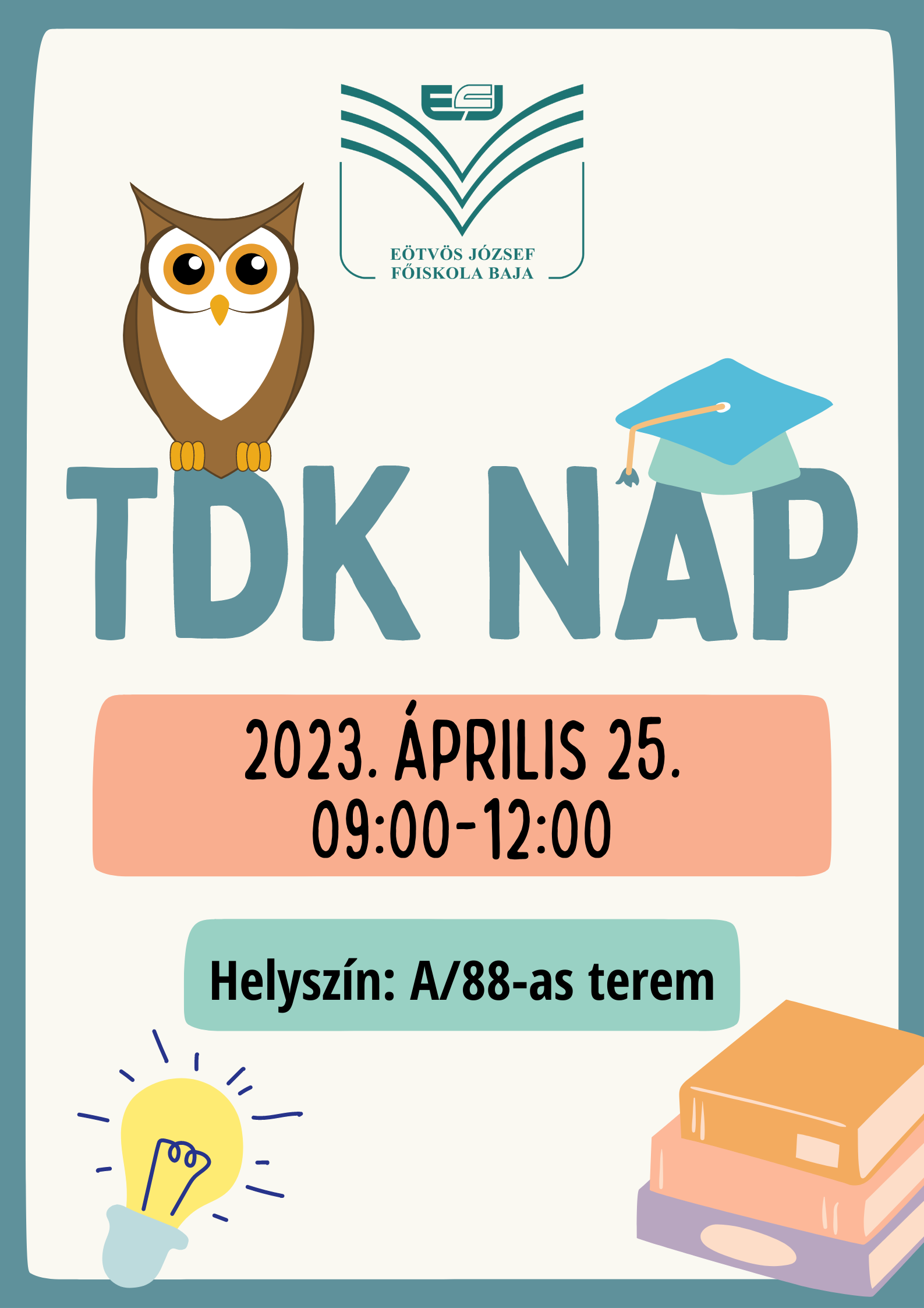 TDK Nap plakátja.