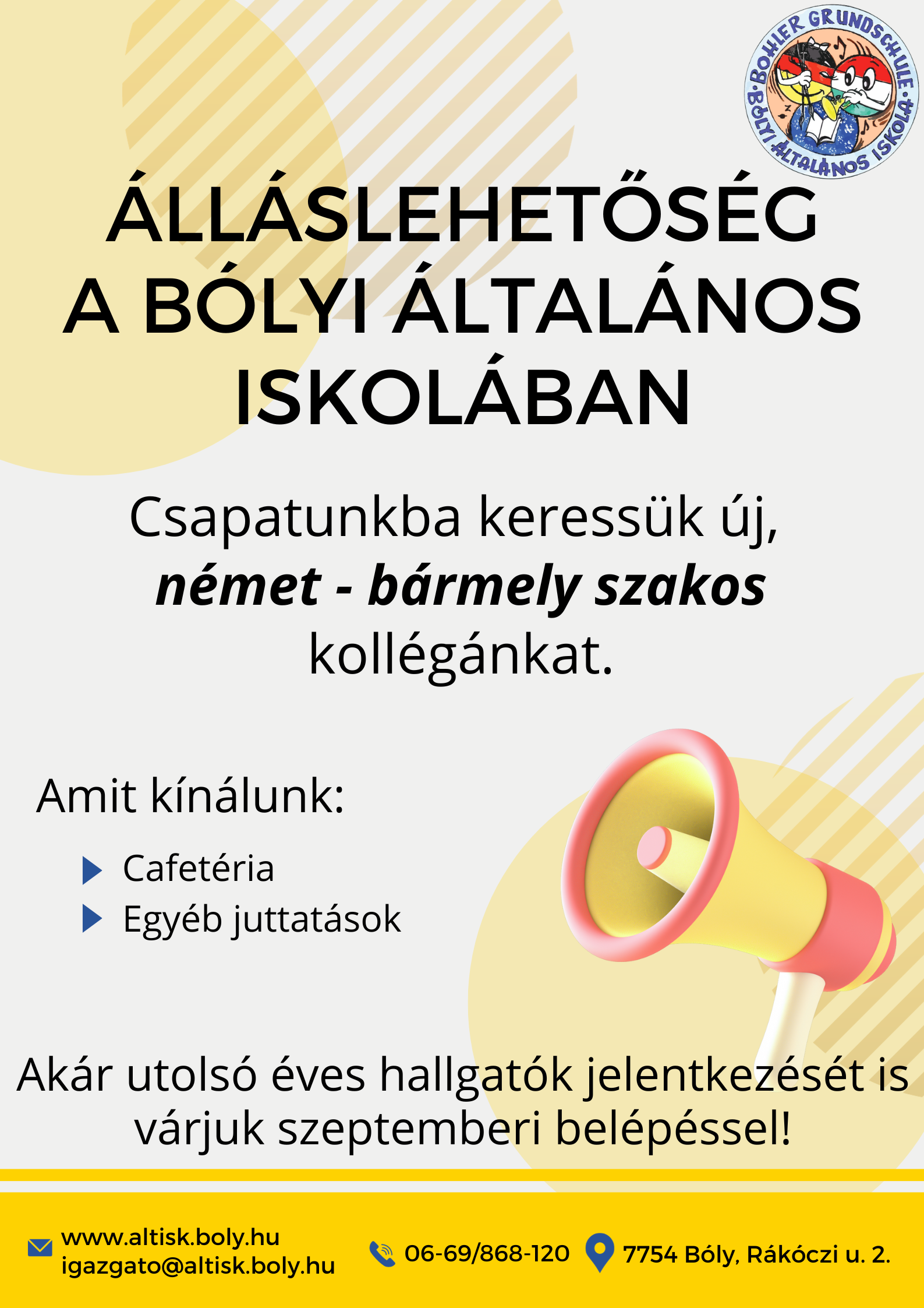 Álláslehetőség