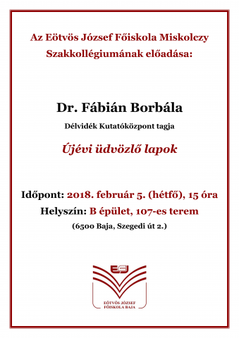 Újévi üdvözlő lapok - plakát