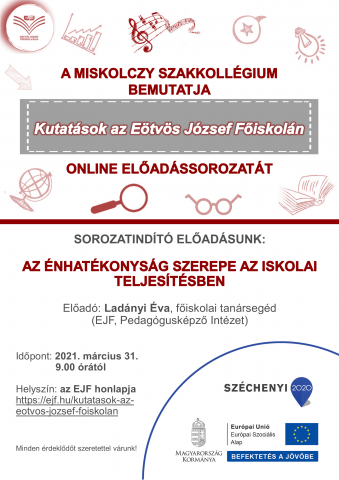 Sorozatindító előadás: Az énhatékonyság szerepe az iskolai teljesítésben